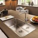 Reginox Ohio Single Bowl Stainless Steel Undermount Kitchen Sink & Waste - 840 x 460mm
