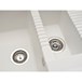 Reginox Tekno 475 1.5 Bowl White Granite Composite Kitchen Sink & Waste Kit and Reginox Dania Chrome Kitchen Sink Mixer Tap