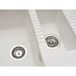 Reginox Tekno White Granite Composite 1.5 Bowl Kitchen Sink with Reversible Drainer & Waste Kit - 1000 x 500mm