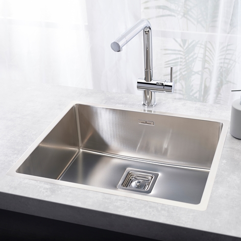 Reginox Texas 50x40L Bowl Stainless Steel Inset / Undermount Kitchen Sink & Waste - 540 x 440mm