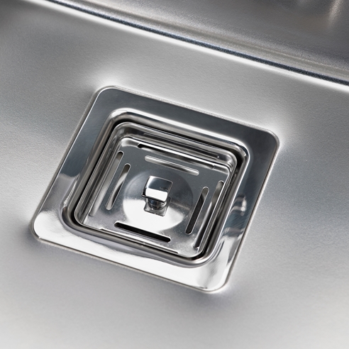 Reginox Texas 50x40L Bowl Stainless Steel Inset / Undermount Kitchen Sink & Waste - 540 x 440mm