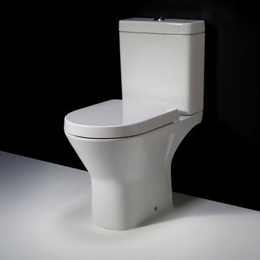 RAK Resort Mini Close Coupled Rimless WC Toilet Pan & Soft Close Seat