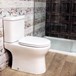 Kestrel Rimless Close Coupled Toilet with Dual Flush Cistern & Soft Close Seat