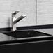 Reginox Quadra 100 Black Granite Single Bowl Undermount Kitchen Sink & Waste Kit - 380 x 440mm