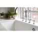 Reginox Quadra 130 White Granite Large Single Bowl Undermount Kitchen Sink & Waste Kit - 760 x 440mm