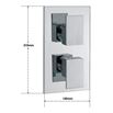 Sagittarius Blade Concealed Thermostatic Shower Valve with 2 Way Divertor
