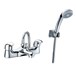 Sagittarius Prestige Twin Lever Bath Shower Mixer with Hose Handset and Wall Bracket