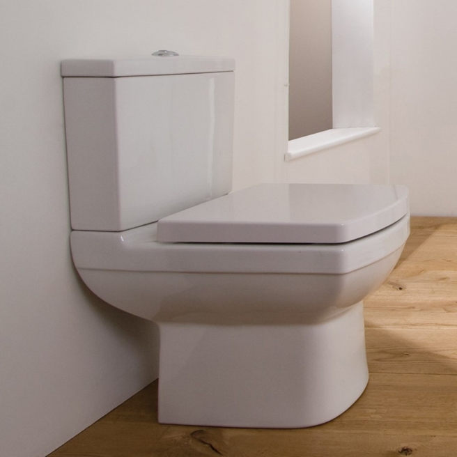 Saneux I-Line II Rimless Short Projection Toilet with Seat