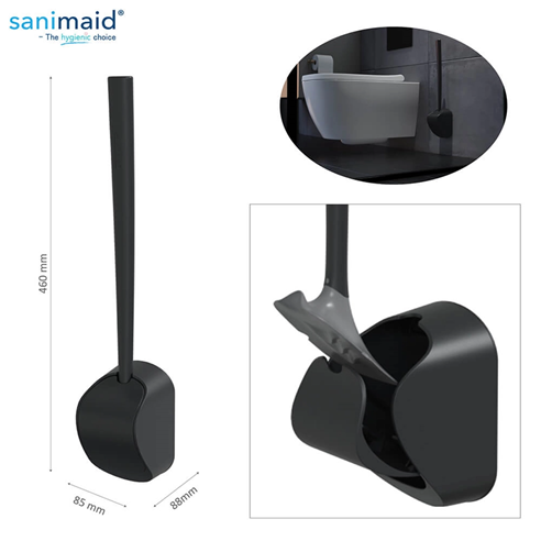 Sanimaid Paris Hygienic Toilet Bowl Cleaner & Wall Holder - 2 Colour Options