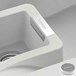Schock Waterfall Polaris Cristadur Granite 1.5 Bowl Sink with Reversible Drainer & Waste Kit - 1000 x 500mm