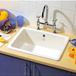 Shaws Classic Inset or Undermount White Ceramic Single Bowl Kitchen Sink - 595 x 460mm