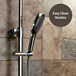 Vellamo Oval Style Thermostatic Exposed Shower System