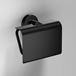 Sonia Tecno Project Black Covered Toilet Roll Holder