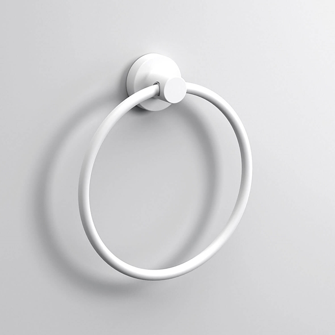 Sonia Tecno Project White Towel Ring Small - White