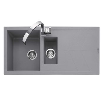 Caple Sotera 1.5 Bowl Granite Composite Kitchen Sink & Waste Kit with Reversible Drainer - 1000 x 500mm