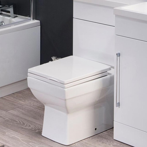 Harbour Alchemy Square Back to Wall Toilet & Soft Close Seat