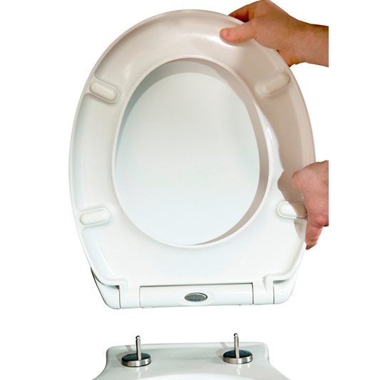 Vellamo Duroplast Soft Close Top Fix Toilet Seat With Quick Release Hinges 455 X 375mm Tap Warehouse - How Long Should A Soft Close Toilet Seat Last