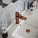 The Tap Factory Vibrance Brushed Copper Mono Basin Mixer and Basin Waste