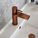 The Tap Factory Vibrance Brushed Copper Mono Basin Mixer and Basin Waste