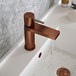 The Tap Factory Vibrance Brushed Copper Mono Basin Mixer and Basin Waste - 6 Handle Colours Available