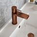 The Tap Factory Vibrance Brushed Copper Mono Basin Mixer with Nickel Handle and Basin Waste