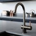The Tap Factory Vibrance 1 Gunmetal Single Lever Mono Kitchen Mixer with Copper Handle