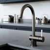 The Tap Factory Vibrance 1 Gunmetal Single Lever Mono Kitchen Mixer with Ivory Handle