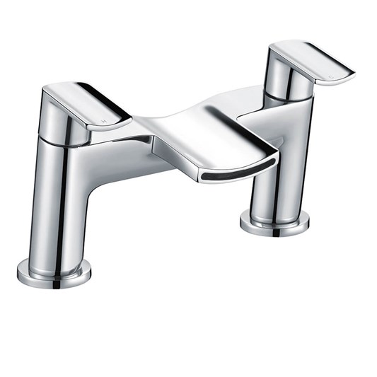 Harbour Clarity Deck Mounted Bath Filler Tap - Polished Chrome
