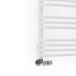 Terma Alex Ladder Heated Towel Rail - Traffic White - 760 x 500mm
