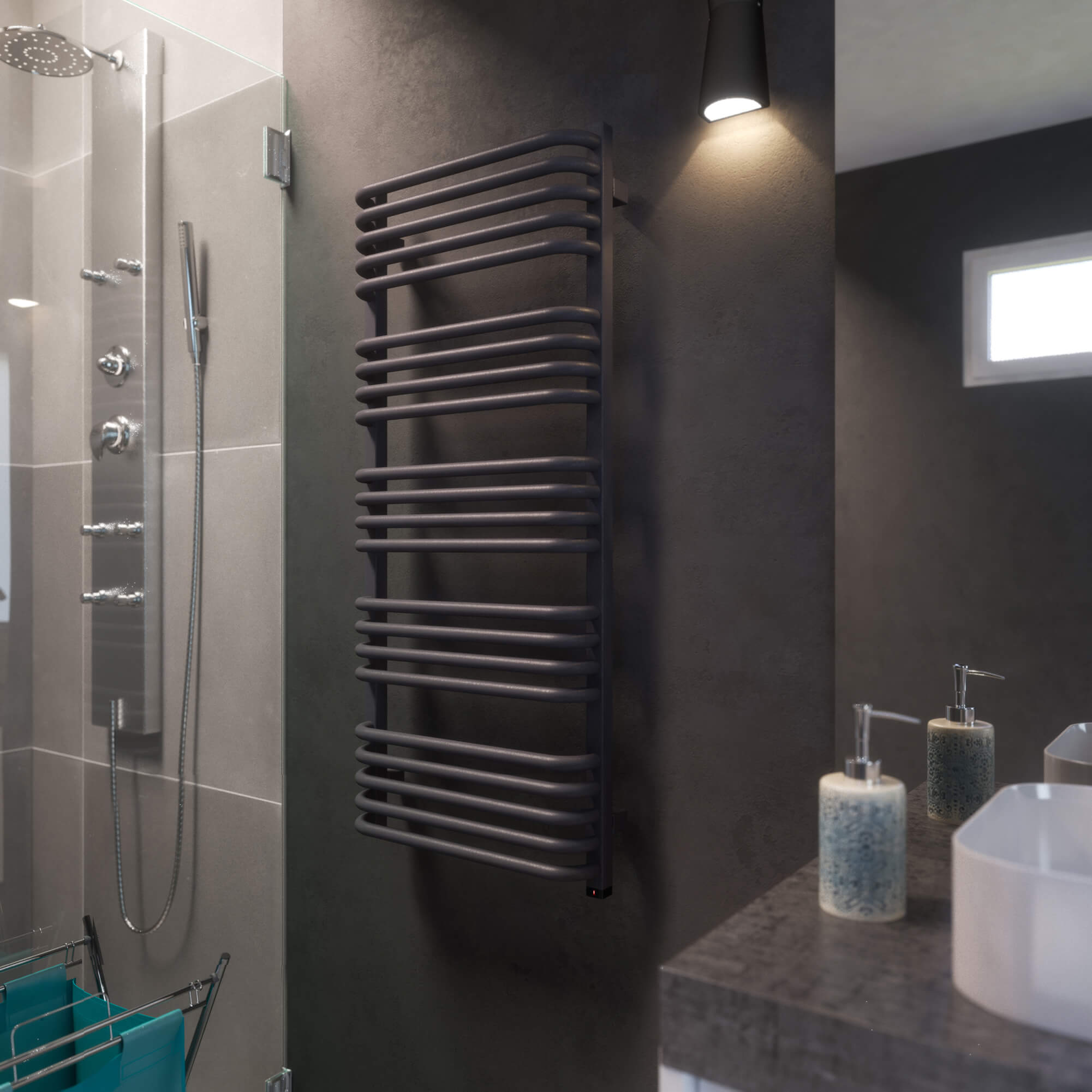 Terma Alex One Electric Heated Towel Rail with Heating Element | Tap  Warehouse