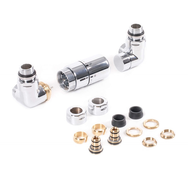 Terma Carlo Poletti 3-Axis Thermostatic Valve Set - Left Sided