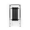 Terma Cast Iron Flat Black & Chrome Surround Heated Towel Rail - 900 x 490mm