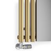 Terma Rolo Vertical Column Mirror Radiator - Brushed Brass - 1800 x 590mm