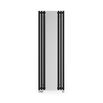 Terma Rolo Vertical Column Mirror Radiator - Heban Black - 1800 x 590mm