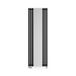 Terma Rolo Vertical Column Mirror Radiator - Heban Black - 1800 x 590mm