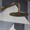 The Tap Factory Vibrance Brushed Brass WRAS Approved Concealed Thermostatic Shower Valve with Fixed Shower Head and Shower Handset