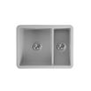 Thomas Denby Metro 1.5 Bowl Inset or Undermount Matt Sea Mist Ceramic Kitchen Sink with Left Hand Main Bowl - 595 x 460mm
