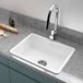 Thomas Denby Metro Large 1 Bowl Inset or Undermount Ceramic Kitchen Sink - 595 x 460mm