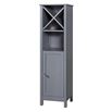 Butler & Rose Catherine Tall Floorstanding Storage Unit with Towel Rack