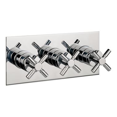 Crosswater Totti Concealed Thermostatic Shower Valve with 3 Way Diverter (Landscape)
