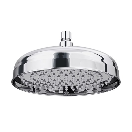 Butler & Rose Elizabeth 210mm Traditional Easy Clean Fixed Shower Head with Swivel Joint