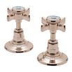 Tre Mercati Imperial Deck Mounted Side Valves 3/4" (Pair) - Antique Gold