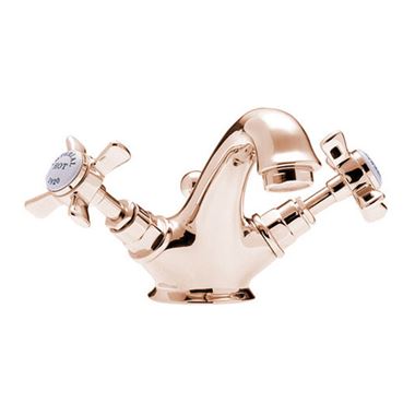 Tre Mercati Imperial Mono Basin Mixer With Pop Up Waste - Antique Gold