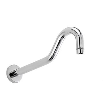 Tre Mercati Curved 340mm Shower Arm Only - Chrome