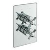 Tre Mercati Traditional Concealed 2 Outlet Thermostatic Shower Valve With Diverter