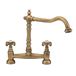 Tre Mercati French Classic Traditional Bridge Sink Mixer - Antique Brass