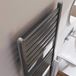 Brenton Suva Grey Metallic Heated Towel Rail - 1000 x 500mm