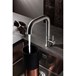 Crosswater Cucina Tube Side Lever Kitchen Mixer - Brushed Stainless Steel