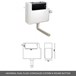 Emily 1100mm Combination Bathroom Toilet & Minimalist Sink Unit with Doors - Hacienda Black - Harbour Clarity Toilet & Concealed Cistern
