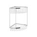 Vado Wall Mounted Large Double Triangular Corner Basket with Integral Hook
